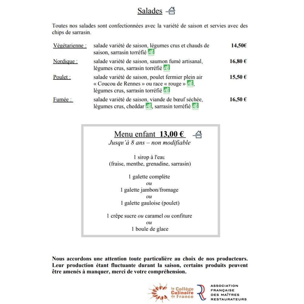 Crêperie Univers Sarrasin Maître Restaurateur collaboration avec les producteurs locaux. - Menu Image 3